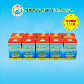 [Combo 10 lọ] Nước Yến sào Sanvinest Khánh Hòa đóng lọ 70ml - Không đường 102