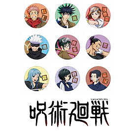 Combo huy hiệu JUJUTSU KAISEN - CHÚ THUẬT HỒI CHIẾN anime