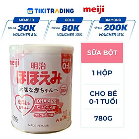 [Mẫu Mới] Sữa Meiji lon số 0 780g Nội Địa Nhật (cho trẻ từ 0-1 tuổi)