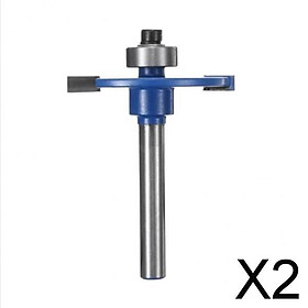 2x1 / 4 '' Shank Biscuit Cutter Router Bit with Stock Woodworking Power Tool