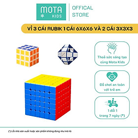 [MAH6600-66 - Mota Montessori] Đồ chơi cho bé Vỉ 3 cái Rubik 1 cái 6x6x6 và 2 cái 3x3x3 - Hàng chính hãng