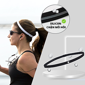 Băng đô thể thao chống trượt chặn mồ hôi, co giãn headband tập Gym, bóng rổ, bóng đá, chạy bộ, bóng chuyền 13mm - Redikick