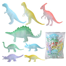 Bộ 8 Khủng Long Dạ Quang Dinosaurs World mô hình đồ chơi cho bé