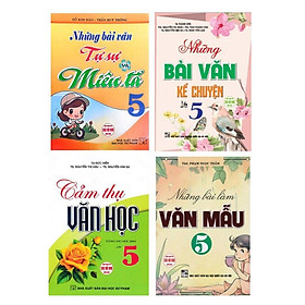 Bo Bổ Trợ Kiến Thức Văn Lớp 5 - Dùng Chung Cho Các Bộ SGK Hiện Hành - Combo 4 Cuốn - Hồng Ân - Hồng Hà