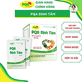 PQA Định Tâm PQA là dược phẩm giúp bổ huyết, dưỡng tâm, an thần cho người hay hồi hộp, lo lắng, thần trí căng thẳng, mất ngủ.