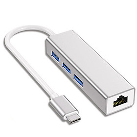 Mua USB3.1 TYPE-C to rj45 + 3 port USB 3.0 dùng cho macbook &  laptop