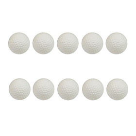 10Pcs Golf Training Balls for Swing Practice, Driving Range, Home Use - 63mm Diameter - Choice of Color