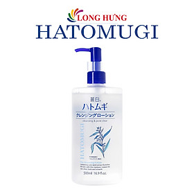 Nước tẩy trang Ý Dĩ Kumano Hatomugi Reihaku Cleansing Lotion làm sạch sâu và dưỡng sáng da (500ml) - Hàng chính hãng