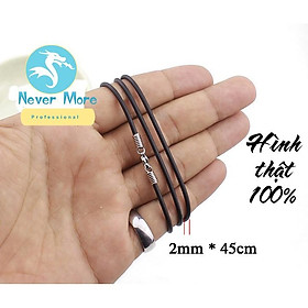 Mua DÂY CHUYỀN CAO SU 2LY KHÓA INOX KHÔNG ĐEN rẻ  đẹp mà chất