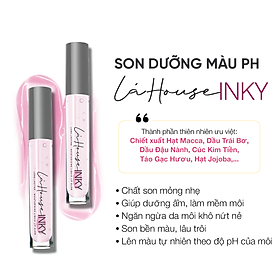Son dưỡng màu,giữ ẩm pH Lá House Inky Hồng nhạt/ Hồng đậm