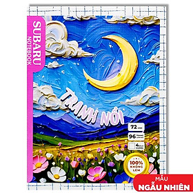 Tập Subaru Tranh Nổi - 4 Ô Ly Vuông - 96 Trang 72gsm - Vĩnh Thịnh A078-V1 (Mẫu Bìa Giao Ngẫu Nhiên)