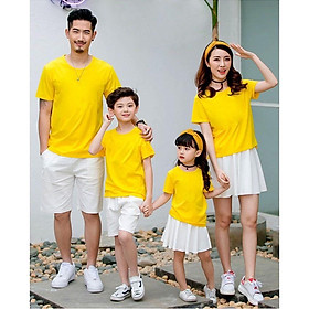 Áo thun trơn ️ áo thun cho mọi lứa tuổi phong cách hàn quốc vải cotton mịn Nhiều màu đủ size