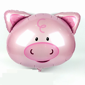 Bóng Hình Đầu Lợn Hồng Size Trung
