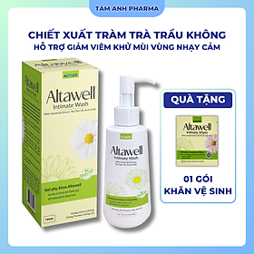 Combo chăm sóc vệ sinh " cô bé" gel phụ khoa Altawell + khăn lau "cô bé" Altawell