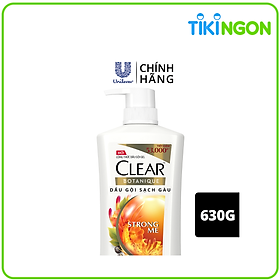Dầu Gội đầu Clear Botanique 9 Thảo Dược Quý Cho Da Đầu Yếu Với 3X Sức Mạnh Đánh Bay Gàu Nhờn Ngứa 630g