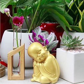 TƯỢNG CHÚ TIỂU THẢNH THƠI (CHẤT LIỆU COMPOSITE) - MÀU ĐỒNG