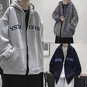 Áo khoác hoodie tay phồng Ozis chất nỉ xịn zip kéo form rộng unisex nam nữ_ mẫu áo khoác ulzzang thời trang thu đông mới