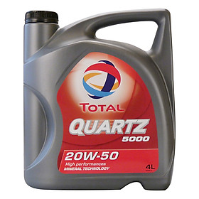 Nhớt Xe Ô Tô Total Quartz 5000 Sae 20W50 (4L)