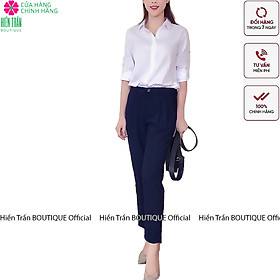 Quần baggy nữ Hiền Trần BOUTIQUE công sở chất lượng cao, chất vải cao cấp, co giãn nhẹ