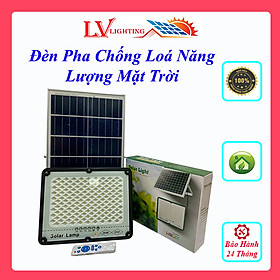 Mua Đèn Năng Lượng Mặt Trời Chống Lóa 200W Vỏ Nhôm Nguyên Khối