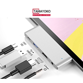 Mua Hub Chuyển Đổi Type C to HDMI 4K/USB 3.0/ Audio 3.5mm (Cắm Tai nghe) - Hàng Chính Hãng Tamayoko