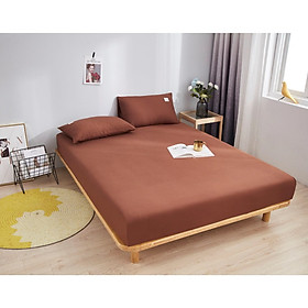 Sét Ga Gối Cotton Tici Phong Cách Hàn Quốc gồm ( 1 ga + 2 vỏ gối đầu )