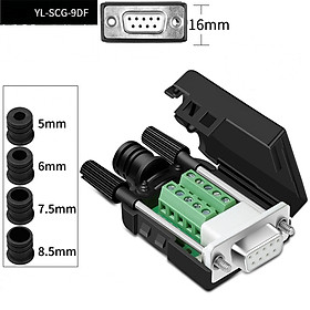 Mua Đầu DB9 (RS232) female HD-Link  đầu nối DB9 âm (đầu cái) bắt vít tự làm dây RS232  thay đầu cáp RS232