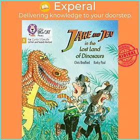 Sách - Jake and Jen in the Lost Land of Dinosaurs - Phase 5 Set 4 Stretch and Chal by Korky Paul (UK edition, paperback)