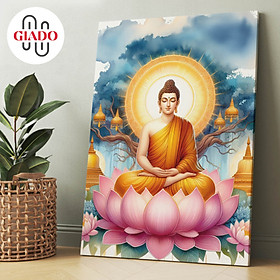 Mua Tranh ảnh thờ treo tường hoặc tranh để bàn mẫu Phật Thích Ca Mâu Ni thiền định