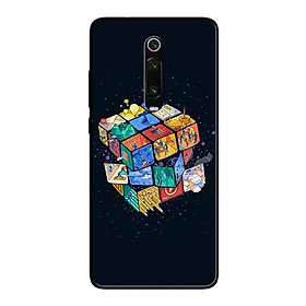 Ốp Lưng in cho Xiaomi Redmi K20 Pro Mẫu Rubik Vũ Trụ - Hàng Chính Hãng