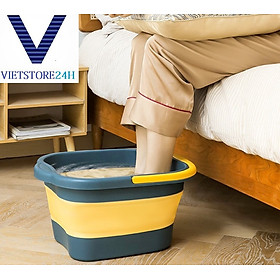 Mua Chậu ngâm chân massage gấp gọn có quai cầm - màu ngẫu nhiên