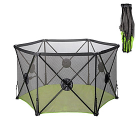 Bộ Cũi Quây Bằng Vải Babysafe (Có Thể Mang Đi Picnic) Dùng Quây Em Bé Hoặc Thú Cưng - Lắp Đặt Dễ Dàng, Xếp Gọn Tiện Lợi - Hàng nhập khẩu