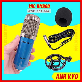 Mic Thu Âm LivesTream BM900 Với 4 Màu Chính Chất Liệu Hợp Kim Sang Trọng Kết Hợp Với Sound Card