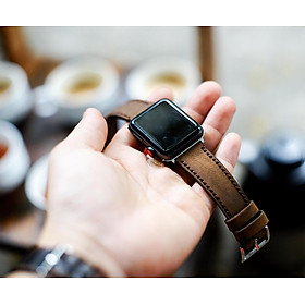 DÂY ĐỒNG HỒ DA BÒ THẬT TẶNG KÈM KHÓA VÀ CÂY THAY DÂY - RAM CLASSIC 1950 - CHÍNH HÃNG RAM LEATHER - 22MM