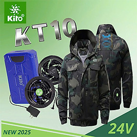 Bộ áo điều hòa KITO NEWPRO KT10 thế hệ mới nhất 2026 quạt 24V siêu bên ,chống chai ,chống phồng