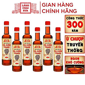 Nước mắm nhỉ cá cơm than Làng Chài Xưa Thùng 6 chai  chai nhựa cao cấp