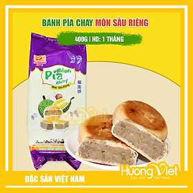 Đặc Sản Sóc Trăng - Bánh Pía Chay Môn Sầu Riêng Tân Huê Viên 400G, Bánh Pía Không Trứng Tân Huê Viên Sóc Trăng