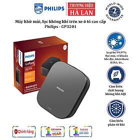 Máy lọc không khí - khử mùi trên xe ô tô nhãn hiệu Philips GP3201 Công suất: 2W - HÀNG NHẬP KHẨU