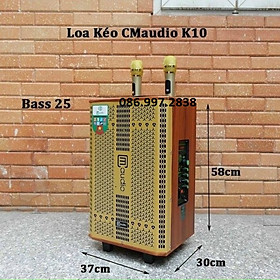 Mua LOA KÉO DI ĐỘNG BASS 25 - CM AUDIO K10 - VỎ GỖ SANG TRỌNG - HÀNG CHÍNH HÃNG