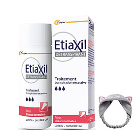 Lotion Khử Mùi, Ngăn Ngừa Mồ Hôi Tay, Chân Cho Da Thường Etiaxil 100ml +Tặng Kèm 1 Băng Đô Tai Mèo (Màu Ngẫu Nhiên)