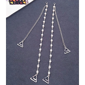 Dây áo ngực bra cao cấp đính đá hạt dùng cho áo hở cổ DA13