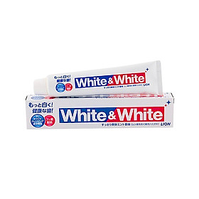 Kem Đánh Răng Nhật Bản Lion White & White Lion Hương Bạc Hà Làm Sạch Sảng Khoái 150g