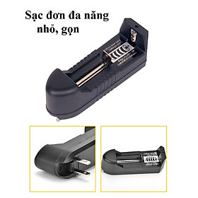 Mua Bộ sạc đa năng nhanh 1 Pin Lithium 18650-16340-14500 3 7 V new cao cấp siêu bền cho sạc dự phòng  đèn pin  đồ chơi  máy cạo râu  tông đơ  tăng đơ cắt tóc G5  G10  máy trợ giảng học zoom  quạt  đài  micro  loa bluetooth siêu bass  khay củ máy sạc