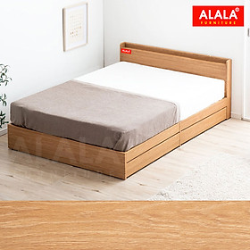 Giường ngủ ALALA27 + 2 hộc kéo / Miễn phí vận chuyển và lắp đặt/ Đổi trả 30 ngày/ Sản phẩm được bảo hành 5 năm từ thương hiệu ALALA/ Chịu lực 700kg