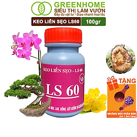 Keo Liền Sẹo Cho Cây LS60 Greenhome, Liền Nhanh Vết Cắt Da Cây, Chiết Cành, Bonsai, Lan, Kiểng Lá