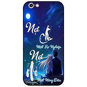 Ốp lưng in cho Iphone 6 Plus/ 6s Plus Mẫu Nợ Cha Nợ Mẹ