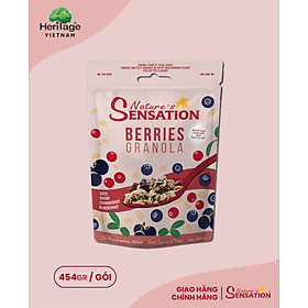Nature's Sensation - Gói 454gr Hỗn hợp ngũ cốc và dâu/nho khô (Berries Granola)