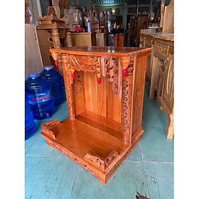 Mua Bàn thờ treo tường có mái ngang 60cm  bàn thờ gỗ