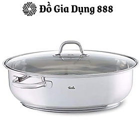  Nồi Chảo Fissler, Đường Kính 38cm, Thiết Kế Hình Bầu Dục, Chất Liệu Thép Không Gỉ, Phù Hợp Với Mọi Loại Bếp, Nhập Khẩu Đức, Hàng Chính Hãng