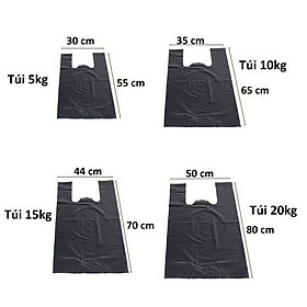 Mua 1kg Túi nilon đen gói hàng loại dày  Túi bóng đen đựng rác
